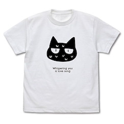 戀語輕唱 : 日版 (中碼)「貓咪」白色 T-Shirt
