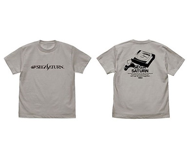 世嘉土星 (細碼)「SEGA SATURN」淺灰 T-Shirt Hard T-Shirt /LIGHT GRAY-S【SEGA Saturn】