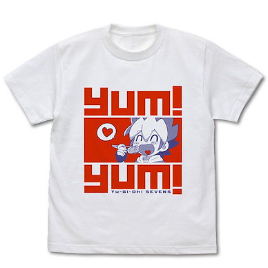 遊戲王 系列 (加大)「王道遊我」yumyum 白色 T-Shirt Yu-Gi-Oh! SEVENS Yuga's yumyum T-Shirt /WHITE-XL【Yu-Gi-Oh!】