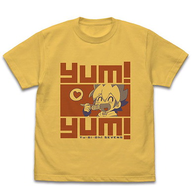 遊戲王 系列 (細碼)「王道遊我」yumyum 香蕉黃 T-Shirt Yu-Gi-Oh! SEVENS Yuga's yumyum T-Shirt /BANANA-S【Yu-Gi-Oh!】