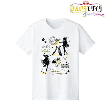黃金拼圖 (大碼)「九條可憐」Ani-Sketch 女裝 白色 T-Shirt Thank you!! Karen Kujo Ani-Sketch T-Shirt Ladies' L【Kin-iro Mosaic】