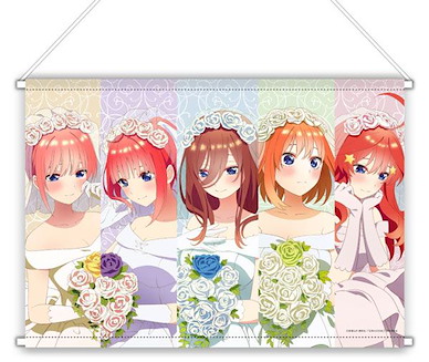 五等分的新娘 「一花 + 二乃 + 三玖 + 四葉 + 五月」婚紗 B3 掛布 TV Anime New Illustration B3 Wall Scroll (Dress) All Characters Group【The Quintessential Quintuplets】