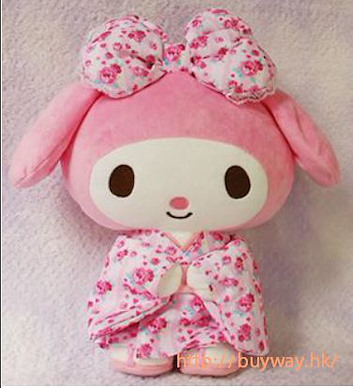 Sanrio系列 M Size 粉紅睡衣 Kawaii Pajamas Standing Plush My Melody Pink M【Sanrio】