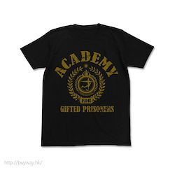 槍彈辯駁 (大碼)「才囚学園校章」黑色 T-Shirt Saishuu Gakuen School Crest T-Shirt / BLACK - L【Danganronpa】