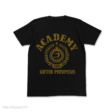 槍彈辯駁 (細碼)「才囚学園校章」黑色 T-Shirt Saishuu Gakuen School Crest T-Shirt / BLACK - S【Danganronpa】