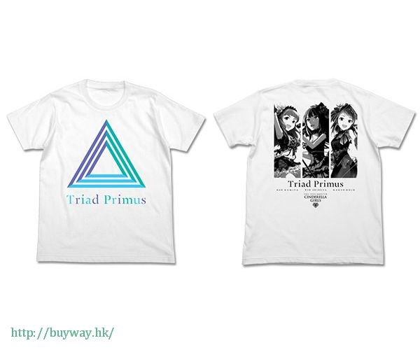 偶像大師 灰姑娘女孩 : 日版 (細碼)「Triad Primus」白色 T-Shirt