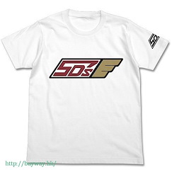 遊戲王 系列 : 日版 (細碼) "Team 5D's" 白色 T-Shirt