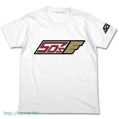 遊戲王 系列 : 日版 (細碼) "Team 5D's" 白色 T-Shirt