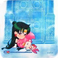 美少女戰士 F賞 小手帕「雪奈+小小兔」一番賞 Pretty Treasures Ichiban Kuji Pretty Treasures Price F Handkerchief Sailor Pluto + Chibi Moon【Sailor Moon】