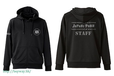 動物朋友 (大碼)「Japari Park」STAFF 黑色 連帽衫 Japari Park Dry Parka / BLACK - L【Kemono Friends】