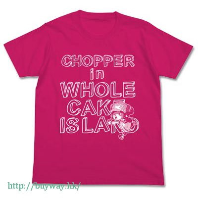 海賊王 : 日版 (大碼)「托尼·托尼·喬巴」熱帶粉紅 T-Shirt