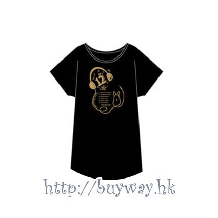 月歌。 : 日版 (均碼)「師走驅 (12月)」黑色 T-Shirt