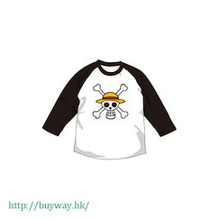 海賊王 (大碼)「海賊旗」黑色 T-Shirt Pirate Flag Raglan T-Shirt / BLACK-L【One Piece】