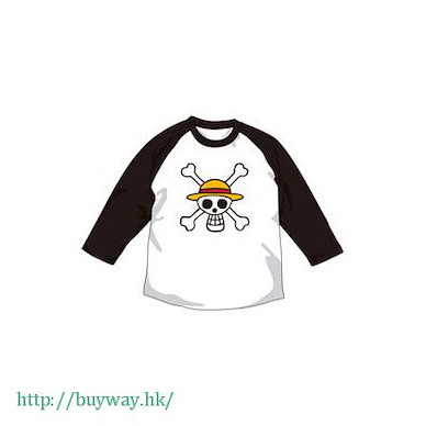 海賊王 (中碼)「海賊旗」黑色 T-Shirt Pirate Flag Raglan T-Shirt / BLACK-M【One Piece】