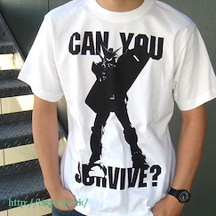 機動戰士高達系列 : 日版 (大碼)「can you survive?」白色 T-Shirt