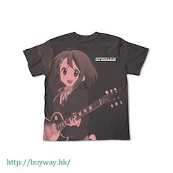 K-On！輕音少女 (大碼)「平澤唯」暗黑 T-Shirt Kirasawa Yui All Print T-Shirt / Charcoal-L【K-On!】