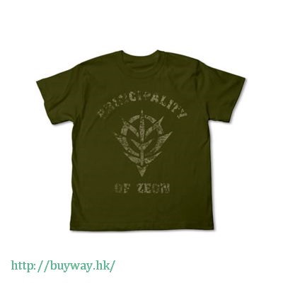 機動戰士高達系列 : 日版 (大碼)「自護公國」墨綠色 T-Shirt