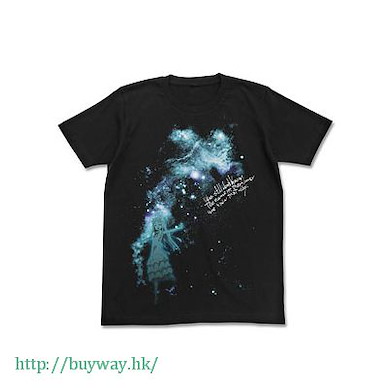 我們仍未知道那天所看見的花名。 (加大)「本間芽衣子 (小芽)」黑色 T-Shirt Mada Shiranai Night Sky & Menma T-Shirt / BLACK-XL【Anohana: The Flower We Saw That Day.】