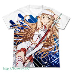 刀劍神域系列 (大碼)「亞絲娜」全彩 白色 T-Shirt Asuna Full Graphic T-Shirt / WHITE-L【Sword Art Online Series】