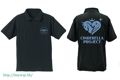 偶像大師 灰姑娘女孩 (加大)「346 PRO」黑色 Polo Shirt 346 PRO Polo Shirt / BLACK-XL【The Idolm@ster Cinderella Girls】