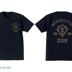 機動戰士高達系列 (加大)「自護公國」黑色 T-Shirt ZEON Army Heavy Weight T-Shirt / Black-XL【Mobile Suit Gundam Series】