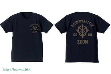 機動戰士高達系列 (加大)「自護公國」黑色 T-Shirt ZEON Army Heavy Weight T-Shirt / Black-XL【Mobile Suit Gundam Series】