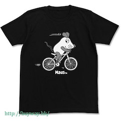 鼠族 (大碼)「Maus」踏單車 黑色 T-Shirt Cycling T-Shirt / BLACK-L【MAUS】