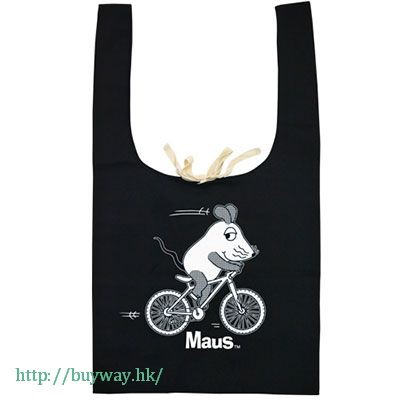 鼠族 : 日版 「Maus」踏單車 黑色 購物袋