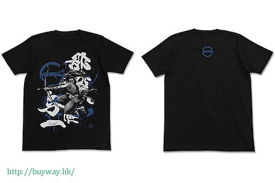漂流武士 (大碼)「那須與一」黑色 T-Shirt Nasu Suketaka Yoichi T-Shirt / Black-L【Drifters】