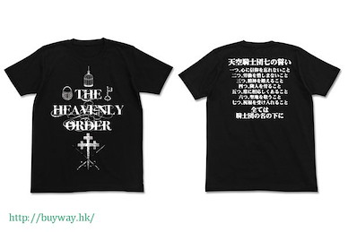 偶像大師 百萬人演唱會！ (細碼)「天空騎士團七之誓」黑色 T-Shirt Tenkuu Kishidan Nana no Chikai T-Shirt / BLACK-S【The Idolm@ster Million Live!】