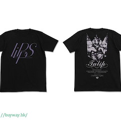 偶像大師 灰姑娘女孩 : 日版 (中碼)「LiPPS」黑色 T-Shirt