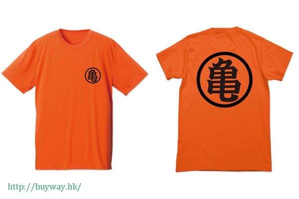龍珠 : 日版 (大碼)「龜仙流」吸汗快乾 橙色 T-Shirt