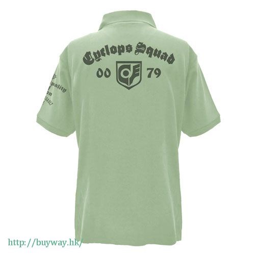 機動戰士高達系列 : 日版 (大碼)「獨眼巨人隊」口袋裡的戰爭 灰綠 T-Shirt Polo Shirt