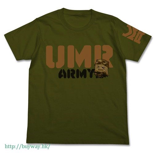 我家有個魚乾妹 : 日版 (細碼)「土間埋 (小埋)」UMR ARMY 墨綠色 T-Shirt