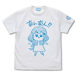 偶像大師 百萬人演唱會！ (大碼)「白石紬」なんなん 白色 T-Shirt Tsumugi Shiraishi's Nan Nan T-Shirt /WHITE-L【The Idolm@ster Million Live!】