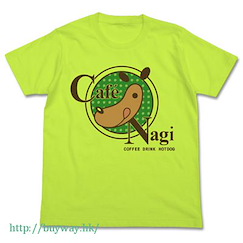 遊戲王 系列 (大碼)「Cafe Nagi」檸檬綠 T-Shirt Cafe Nagi Logo T-Shirt / LIME GREEN-L【Yu-Gi-Oh!】