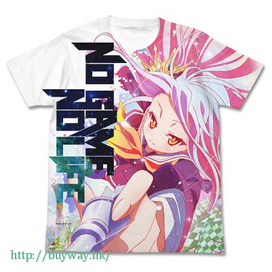 遊戲人生 (中碼)「白」白色 全彩 T-Shirt "Shiro" Full Graphic T-Shirt / WHITE-M【No Game No Life】