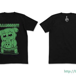 Pop Team Epic : 日版 (加大)「POP子」DAMN 黑色 T-Shirt