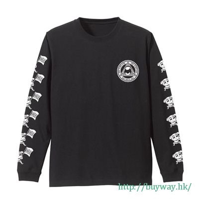 Pop Team Epic : 日版 (加大)「POP子」長袖 黑色 T-Shirt