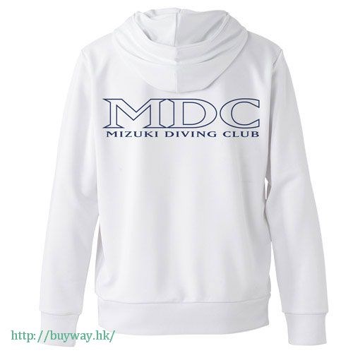 跳水男孩 : 日版 (大碼)「MDC」白色 連帽衫