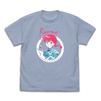 亂馬 1/2 (中碼)「早乙女亂馬」ACID BLUE T-Shirt Ranma Saotome T-Shirt [Circle]/ACID BLUE-M【Ranma 1/2】