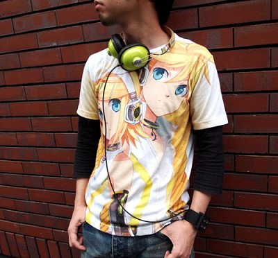 VOCALOID系列 : 日版 (加大)「鏡音鈴 / 連」T-Shirt