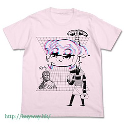 Pop Team Epic : 日版 (細碼)「KUSOWAVE」淺粉紅 T-Shirt