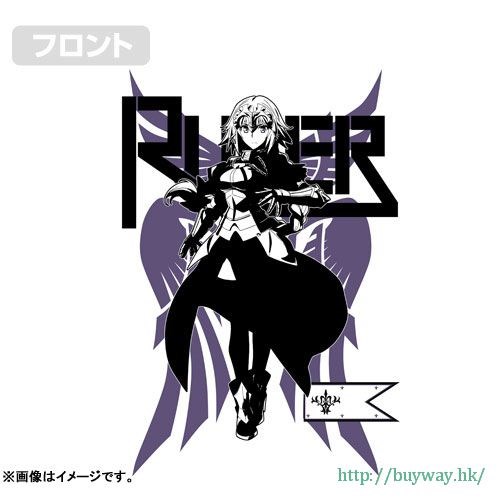 Fate系列 : 日版 (加大)「Ruler (聖女貞德)」灰色 T-Shirt