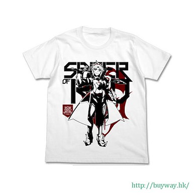 Fate系列 (細碼)「紅 Saber (Mordred)」白色 T-Shirt Saber of Red T-Shirt / WHITE-S【Fate Series】