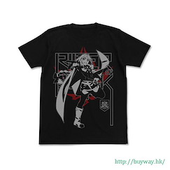 Fate系列 : 日版 (中碼)「黑 Rider (Astolfo)」黑色 T-Shirt