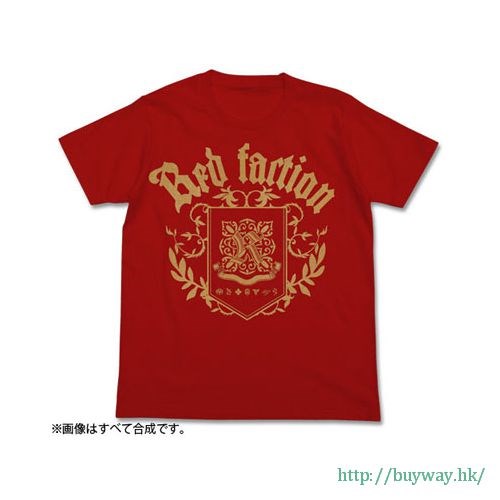 Fate系列 : 日版 (中碼)「赤の陣營」紅色 T-Shirt