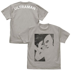超人系列 (大碼)「超人」淺灰 T-Shirt Ultraman Silhouette T-Shirt /LIGHT GRAY-L【Ultraman Series】