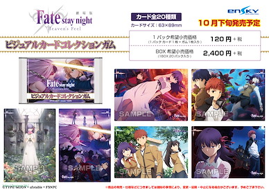 Fate系列 珍藏咭 (20 個入) Fate/stay night -Heaven's Feel- Visual Card Collection Gum (20 Pieces)【Fate Series】