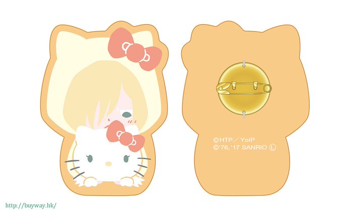 勇利!!! on ICE : 日版 「尤里·普利謝茨基 + Hello Kitty」Yuri on Ice × Sanrio characters 刺繡徽章